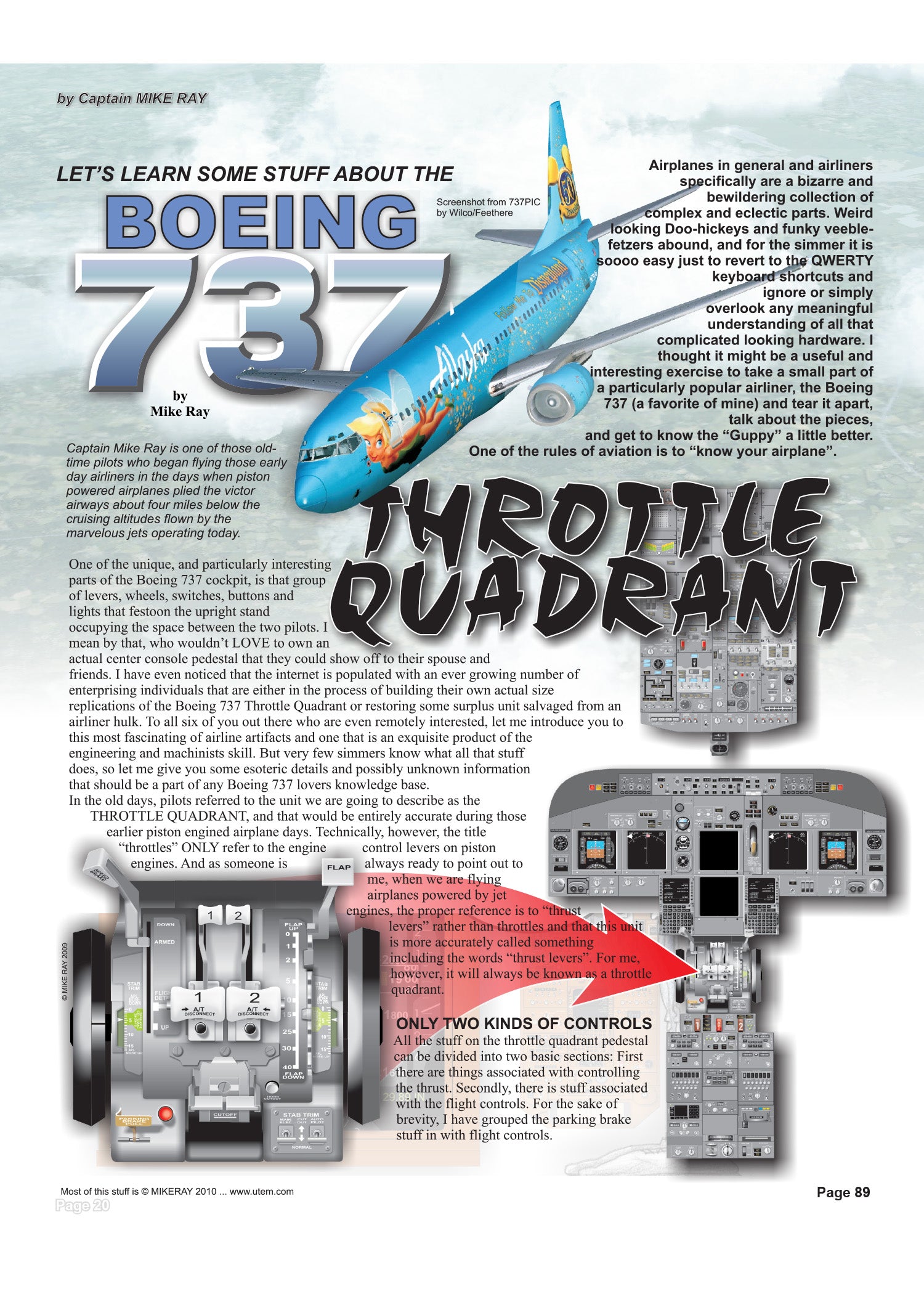 Boeing 737 Throttle Quadrant