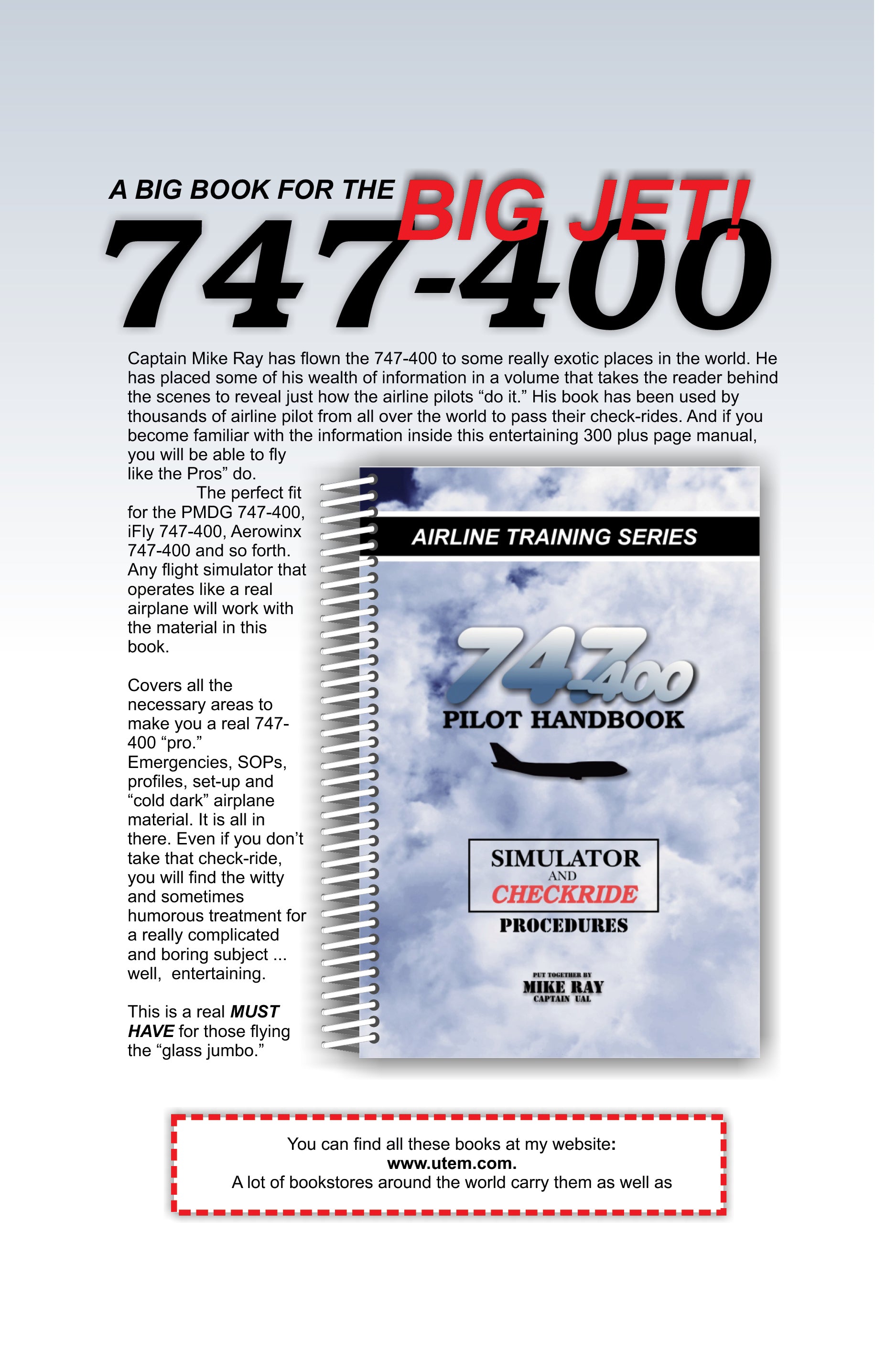 747-400 Pilot Handbook: Simulator and Checkride Procedures (Airline Training)